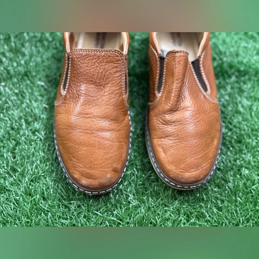 Johnston‎ & Murphy Kids Brown Leather Loafers Size 4